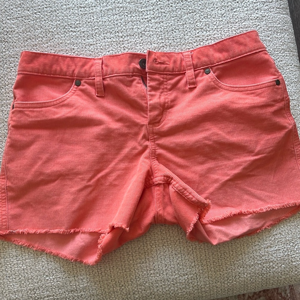 Corduroy Coral Shorts Size 4
